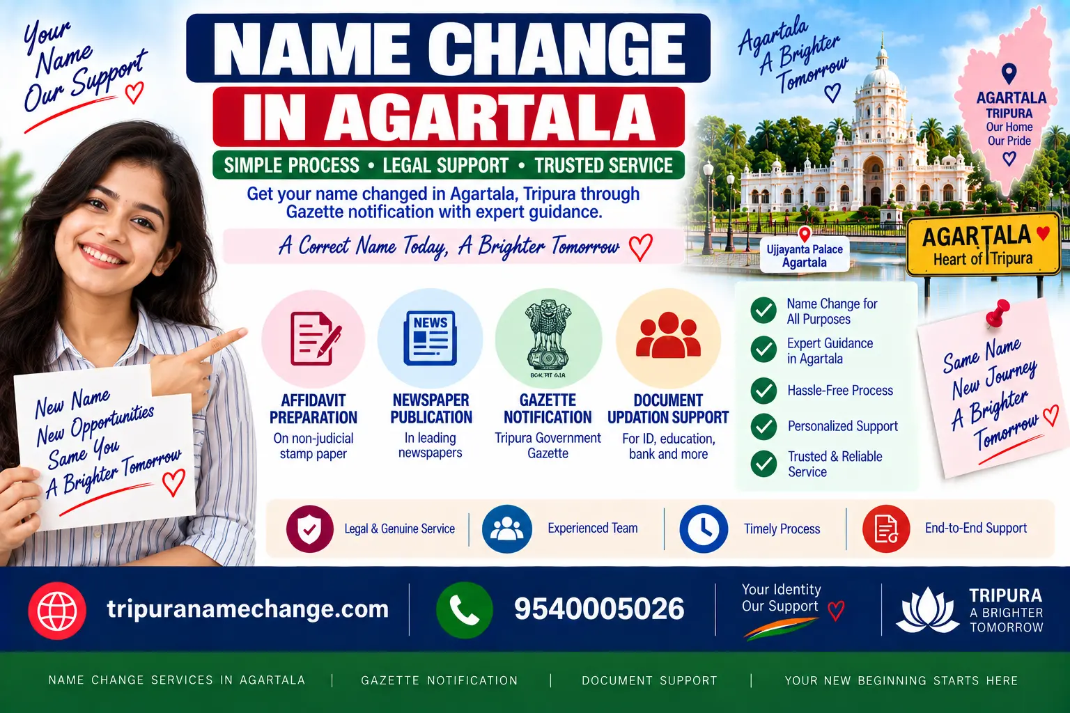 Name change in Agartala: notary, Aadhaar Seva Kendra, PSK Agartala and Municipal Corporation stops