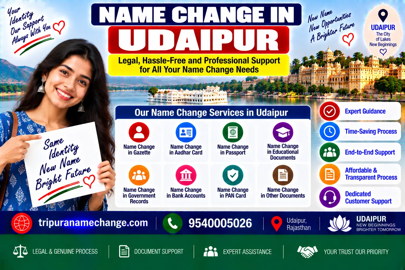 Name change services in Udaipur, Gomati district, Tripura