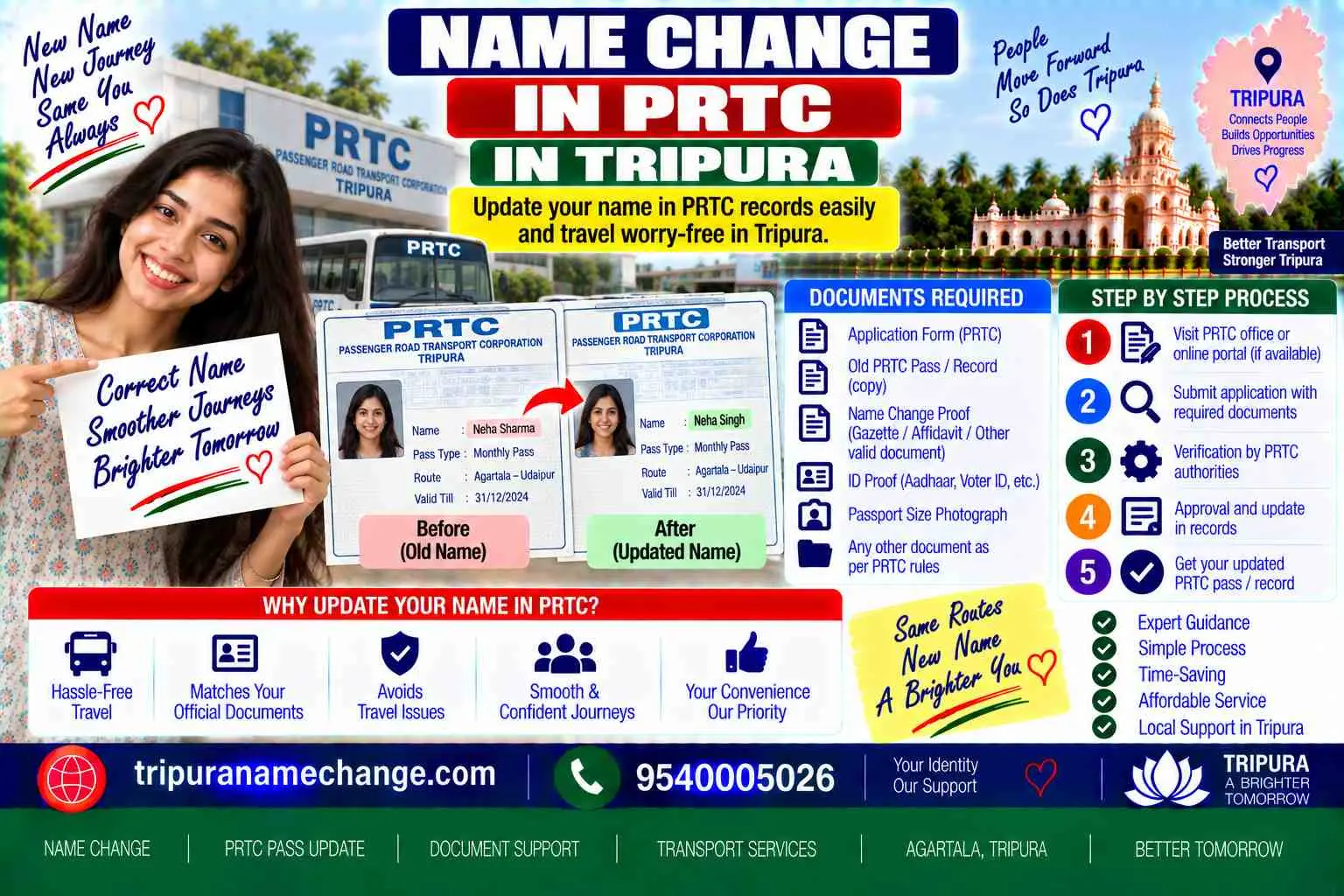 Name correction in a Permanent Resident of Tripura Certificate through the SDM office